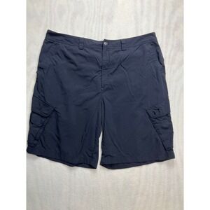Under Armour Mens Cargo Shorts Black Nylon Quick‎ Dry Pockets Athletic Sz 40